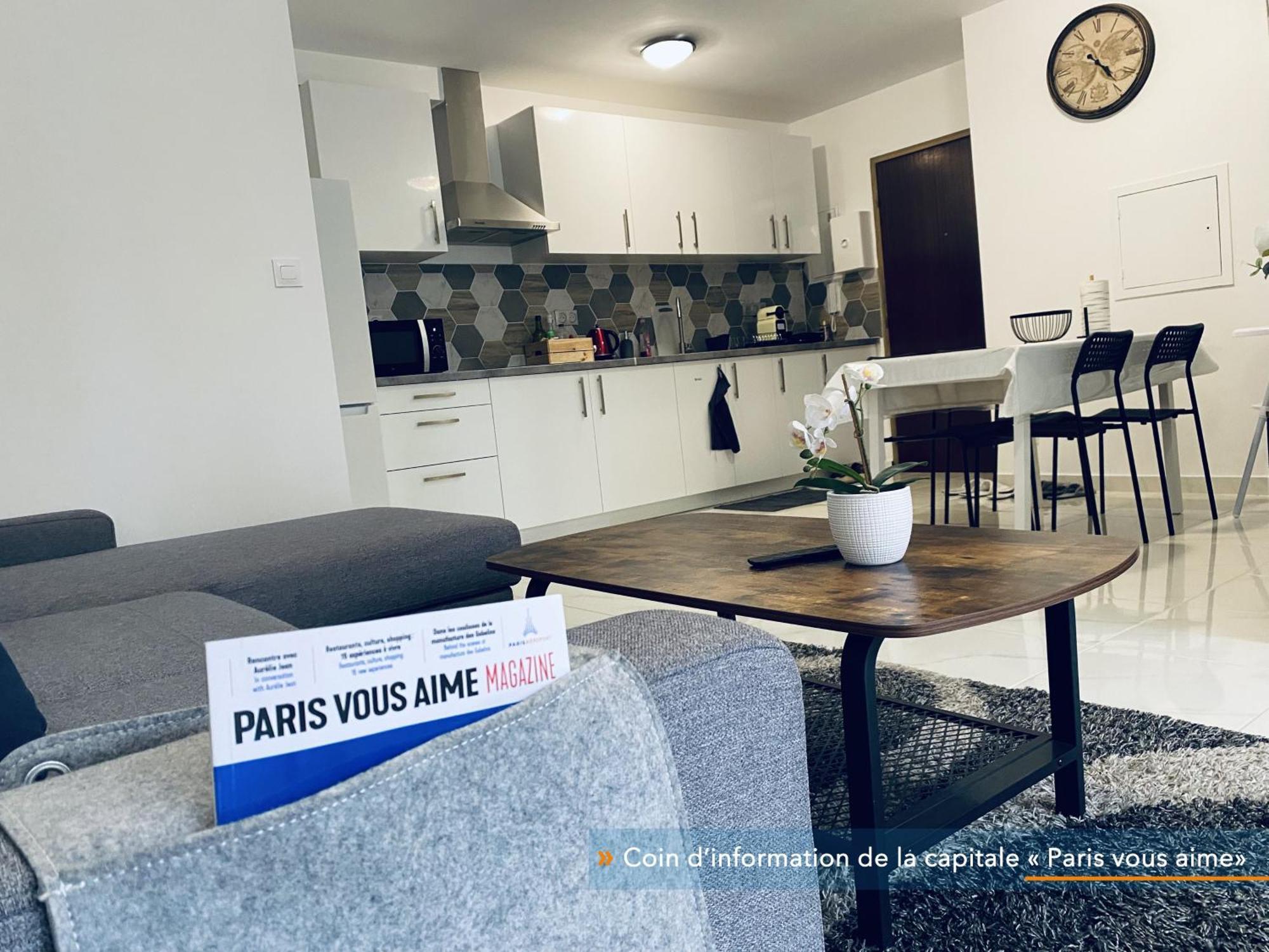 Appartement Parisien Neuf, Moderne Avec Une Grande Salon, 2 Chambres, 4 Lits, Parking Gratuit, 15Min De Paris Et 13 Min Aeroport Orly Vitry-sur-Seine Exterior foto