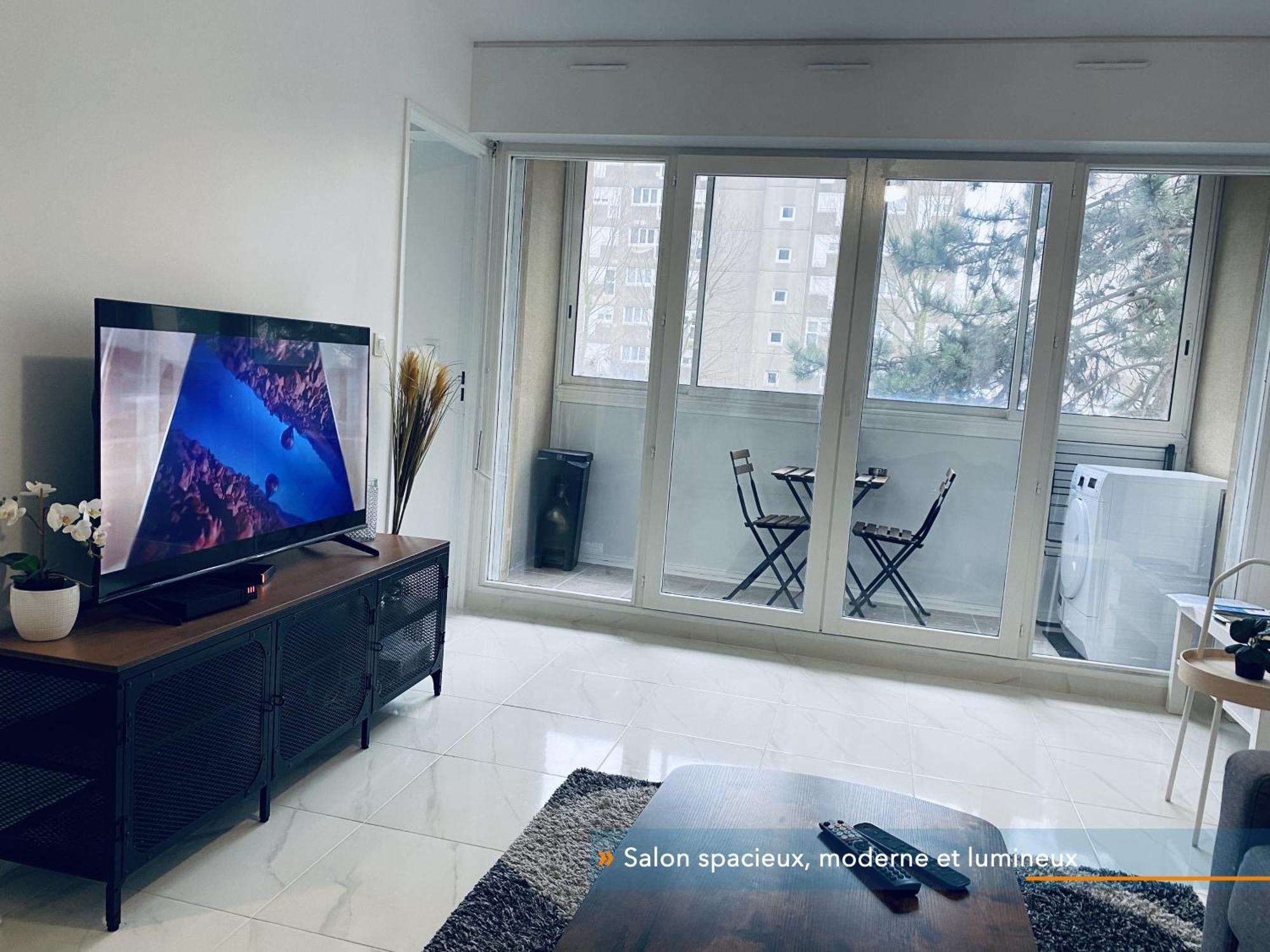 Appartement Parisien Neuf, Moderne Avec Une Grande Salon, 2 Chambres, 4 Lits, Parking Gratuit, 15Min De Paris Et 13 Min Aeroport Orly Vitry-sur-Seine Exterior foto